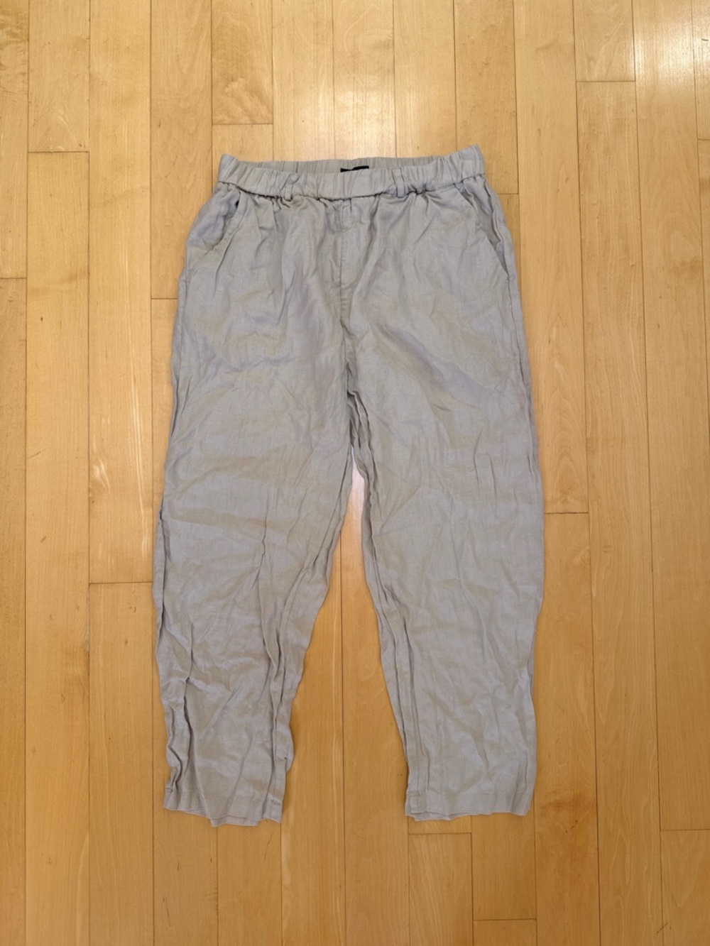 Quince Lightweight European Linen Pants Flax Color Sz Small - Picture 2 of 11